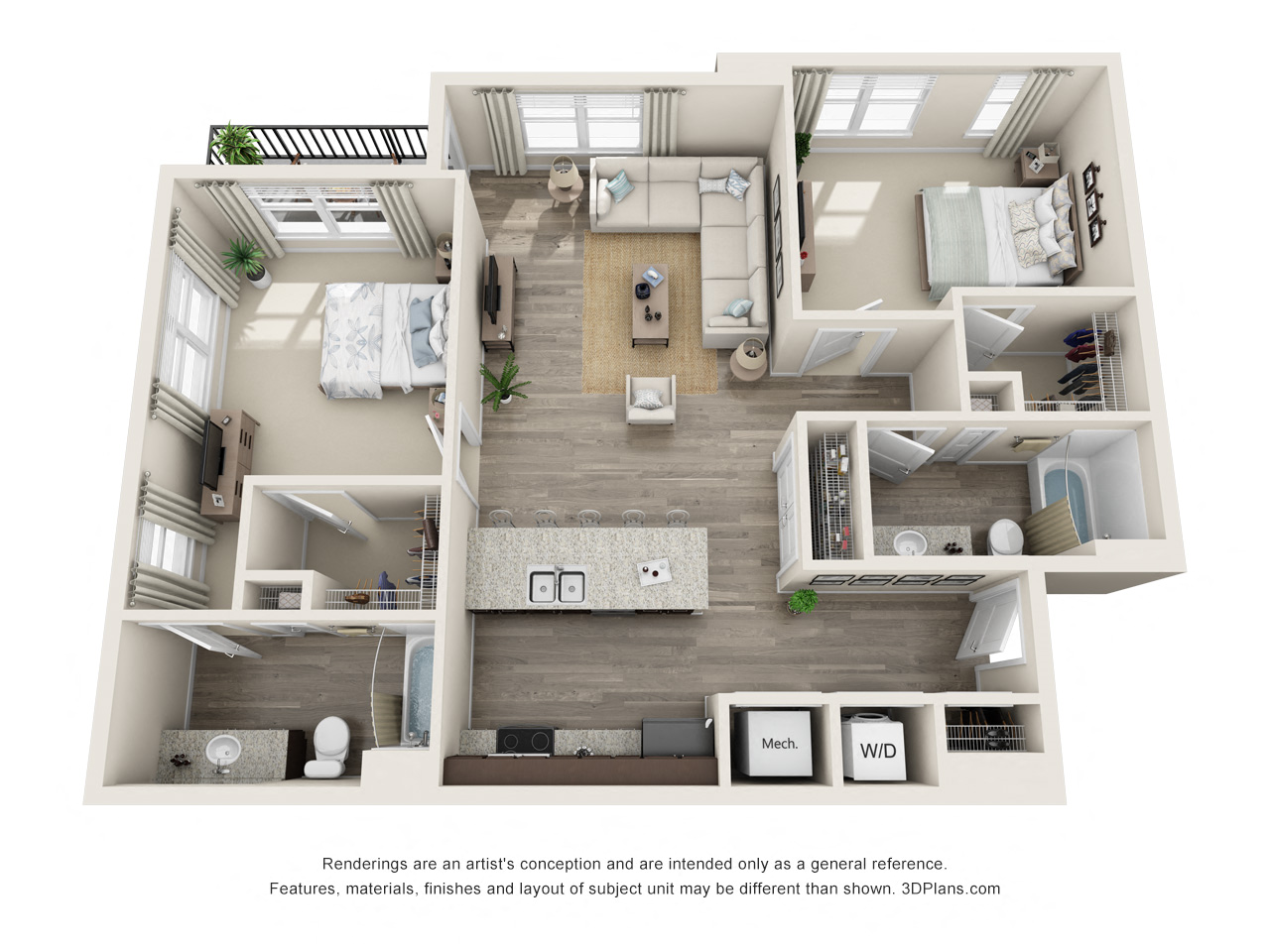 Travertine floor plan